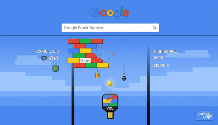 Google Block Breaker