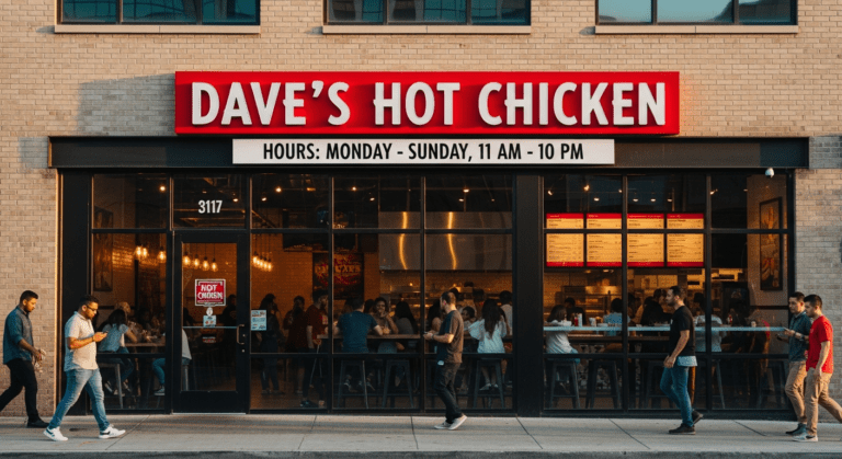 Daves Hot Chicken hours